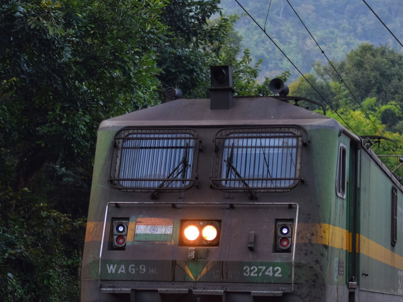 Indian Railways freight train on the Morbi to Dhamalgaon corridor