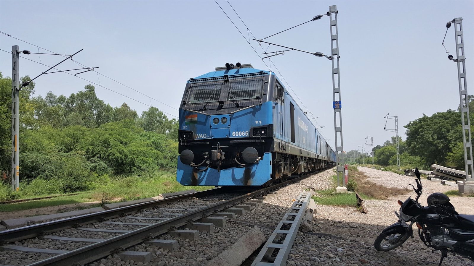 Indian Railways freight train on the Morbi to Guwahati corridor